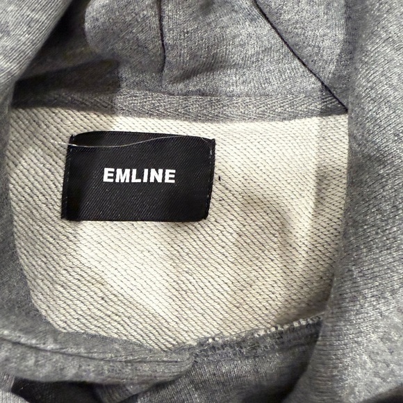 Gray EMILINE Hoodie with Black Lettering - Picture 6 of 9